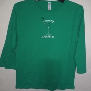 Greentini M Shamrock St. Patricks Day Top